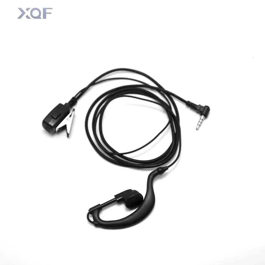 

1 Pin 3.5mm PTT MIC Earpiece Headset Iron Clip for YAESU Radio VX-2R/3R/5R/160 FT TSP