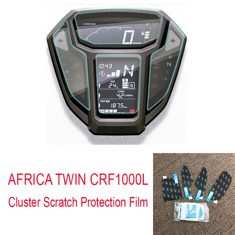 

For HONDA AFRICA TWIN CRF1000L Cluster Scratch Protection Film Screen Protector Instrument Dashboard 100% Brand New