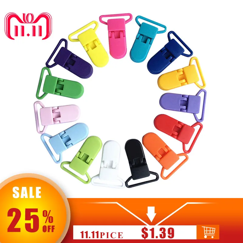 

10pcs/lot Baby Pacifier Clip Plastic Transparent Pacifier Clip Soother Holder Mam Infant Dummy Clips Nipples Holder color random