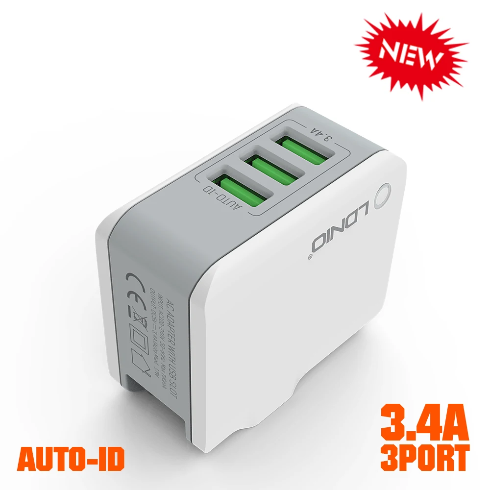 LDNIO A3303 3.4A المملكة المتحدة التوصيل السفر شاحن الهاتف المحمول مع مايكرو هاتف محمول كابل يو اس بي للاستخدام في فندق LDNIO A3303 3.4A المملكة المتحدة التوصيل السفر شاحن الهاتف المحمول مع مايكرو هاتف محمول كابل يو اس بي للاستخدام في فندق