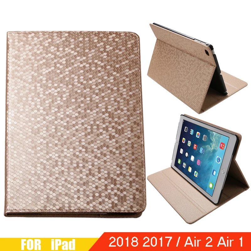 

Case For iPad Air 2 Air 1 Dot Flip Full Protect Cover Auto Wake Up Sleep Smart Stand Leather Case For iPad 2018 2017 9.7 Inch