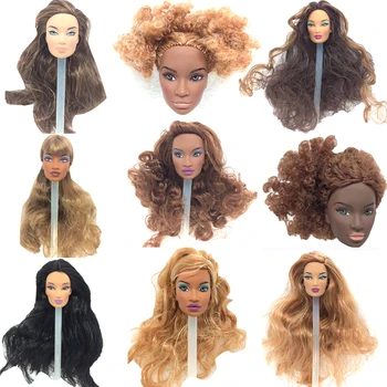 

NK One Pcs FR Doll Head For FR Dolls 2002 Limited Edition Collection Brown Hair Best DIY Gift For Girls' Doll Accessories JJ