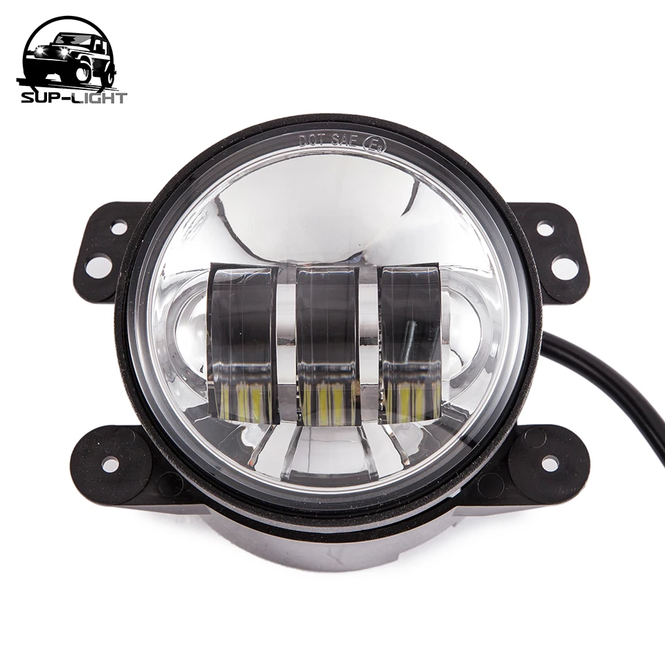 one pair 4 inch round led fog lights auxiliary lamp DRL off road lighting for Jeep Grand