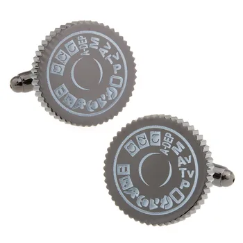 

Mens Wedding Cufflinks Novelty Fancy Camera Parts & Clean Cloth 170990