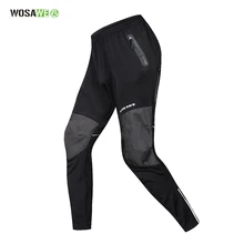 WOSAWE Winter Trouser Warmth Cycling Pants Long Sport Bike Riding Fishing Fitness Trousers Reflective Windproof Cycling Clothing