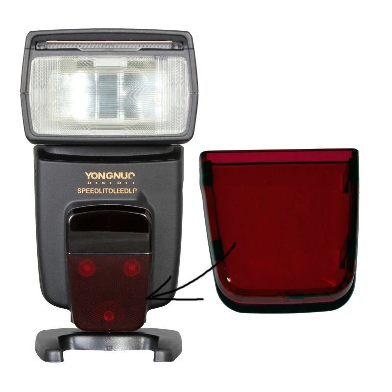 Новая Оригинальная вспышка YONGNUO для ремонта speedlite красное пластиковое стекло AF