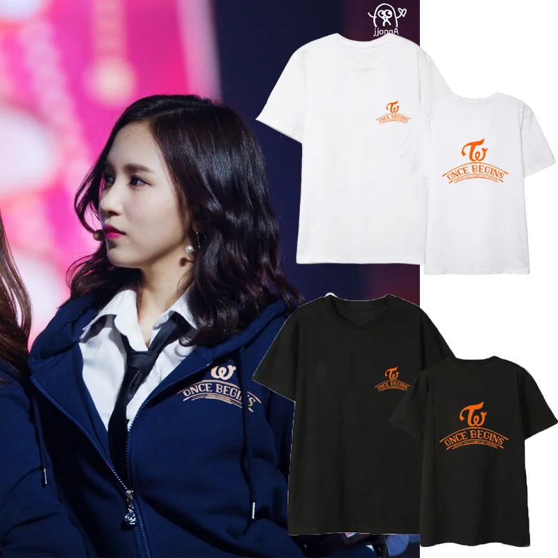 

K-pop Twice costume concert short-sleeved T-shirt women Korean version of loose cotton student dress lovers summer T-shirts