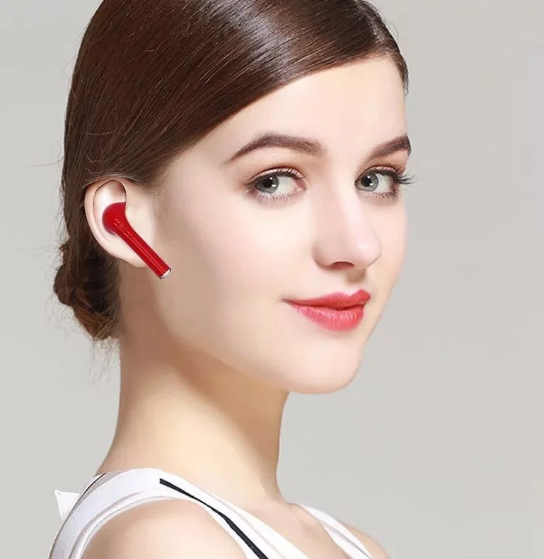 Беспроводные наушники Bluetooth i7 i7s TWS стерео вкладыши для Iphone 8 X Samsung S6 S8 + S7 Edge