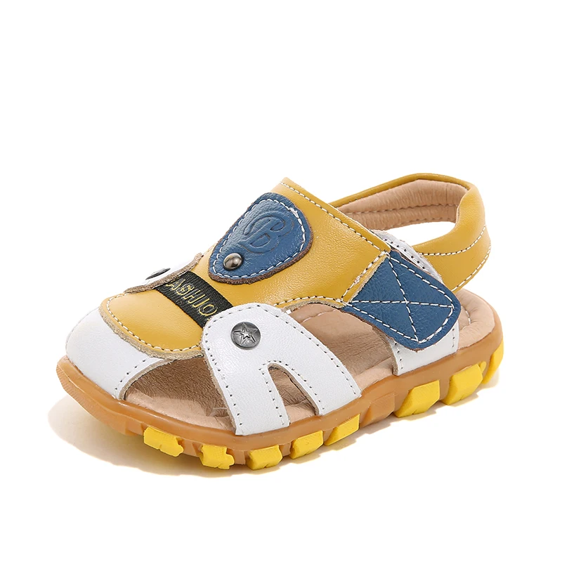 

Cute Boys Sandals Breathable Kids Shoes Boys Fashion Summer Children's Shoes For Boys Anti-slippery Baby Shoes Mixes Color Blue