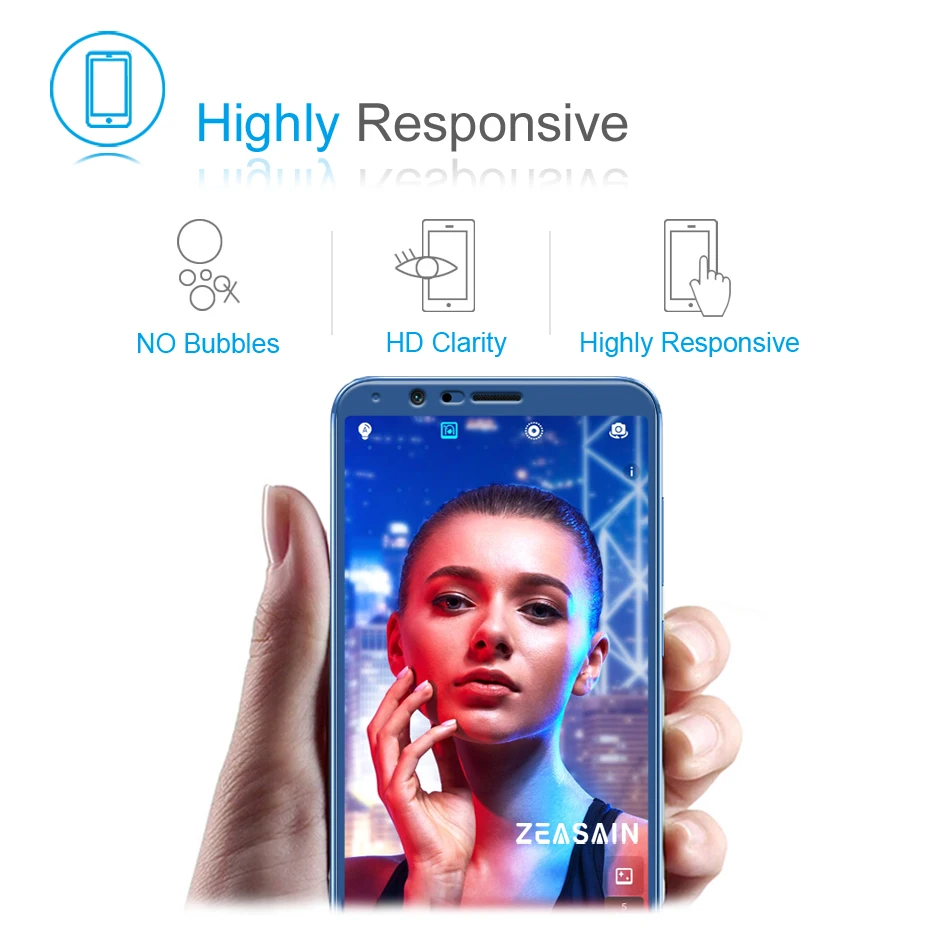 2 Pack Original ZEASAIN 2.5D Full Cover Tempered Glass Screen Protector For Huawei Honor View 10 Honor V10 V 10 9H Glass Film (4)
