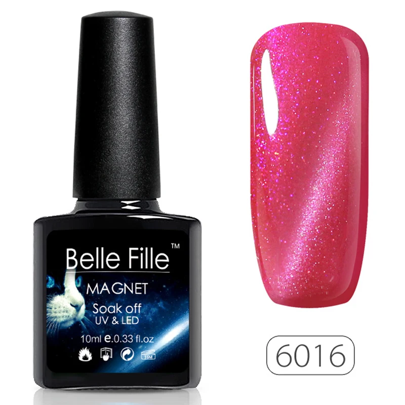 Belle Fille кошачий глаз Гель лак телесный розовый Soak Off УФ гель для ногтей Vernis полу