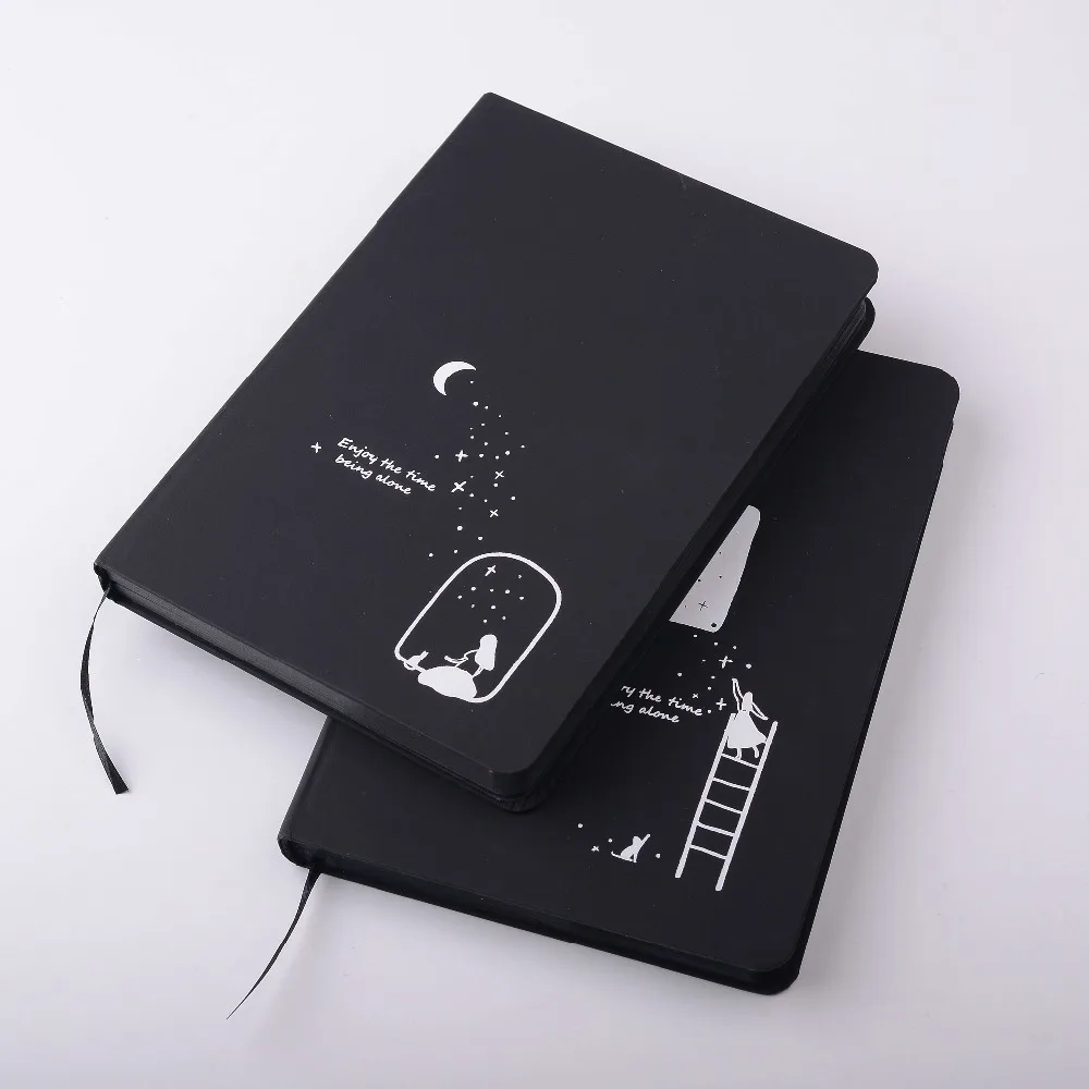 

Starry Sky Black Paper Notebook Planner Album Sketchbook Diary Book DIY Stationery Note Office School Stationery Papelaria