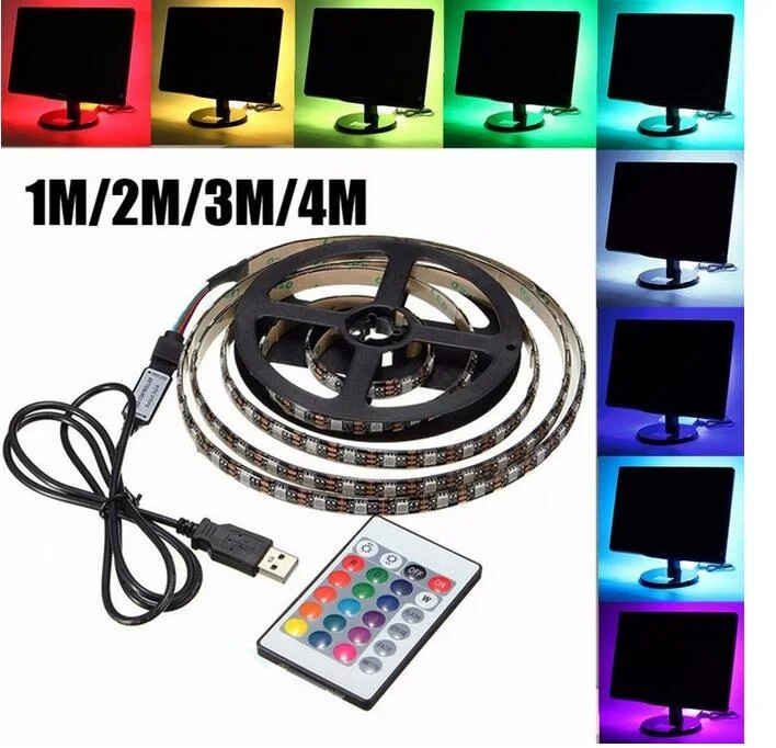 Светодиодная лента RGB с изменением цвета 1 м 5 В 5050 SMD 60/120/180/240 комплект