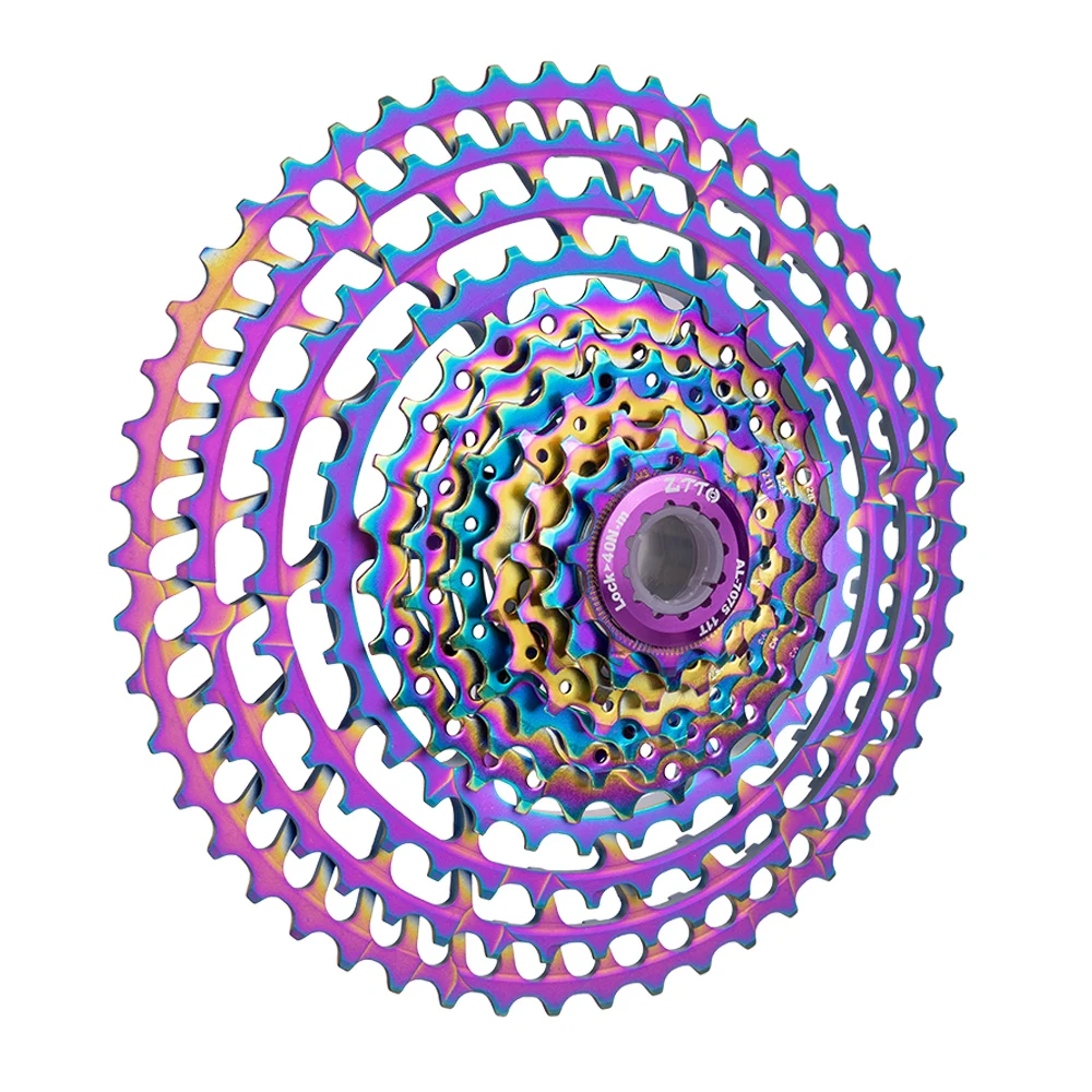 ZTTO 11 скорость 11-46 T SLR 2 велосипед Радуга 11-50 T кассета HG система 11 s Сверхлегкий красочный 46 T CNC k7 для MTB GX X1 NX M8000