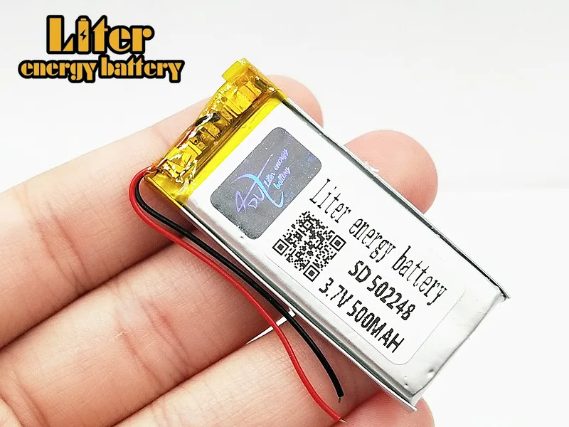 3,7 V 502248 литий-полимерный аккумулятор 500 мА/ч, Перезаряжаемые литий-ионных батарей клетки с PCB для MP3 MP4 карманный персональный компьютер с GPS Bluetooth гарнитура