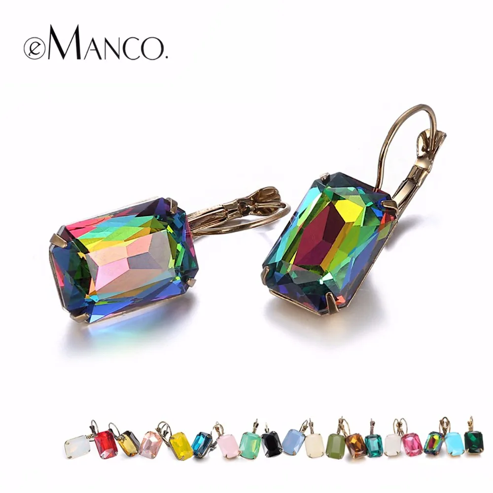 Boucle d’oreille en cristal motif ...