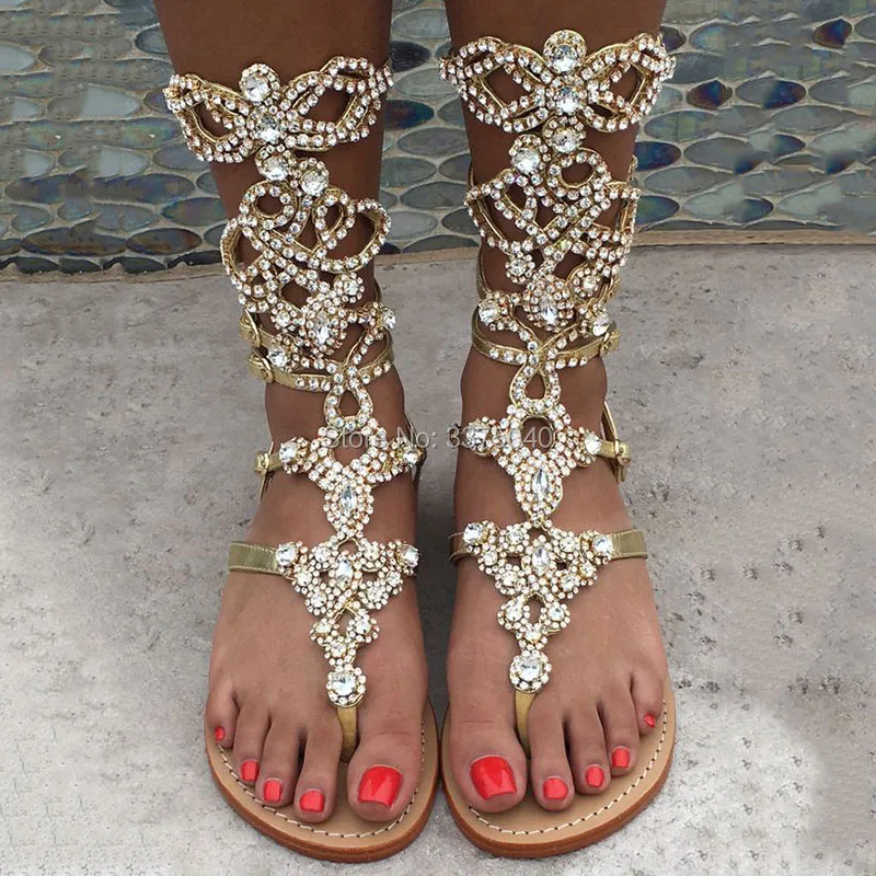 high flat gladiator sandals
