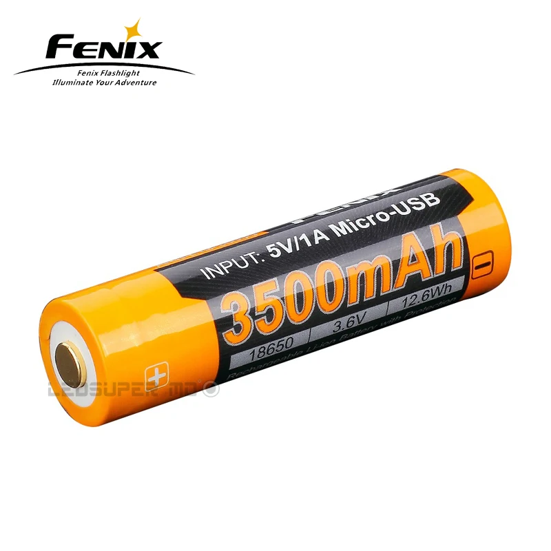 

Hot New Product Fenix ARB-L18-3500U 18650 USB Rechargeable Li-ion Battery 3500mAh with Micro-USB Charging Port