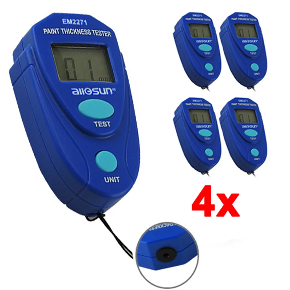 4 pieces x Digital Mini Car Painting Thickness Tester Paint Thickness