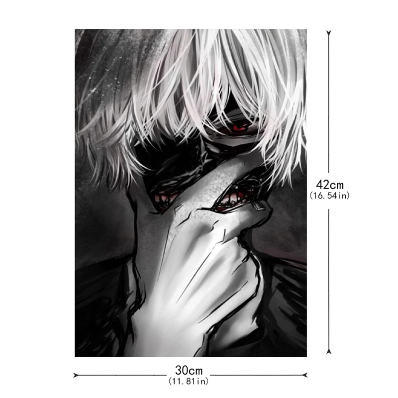 Kaneki Токийский Гуль аниме печать плакат картина книга Япония Манга|Рисование и