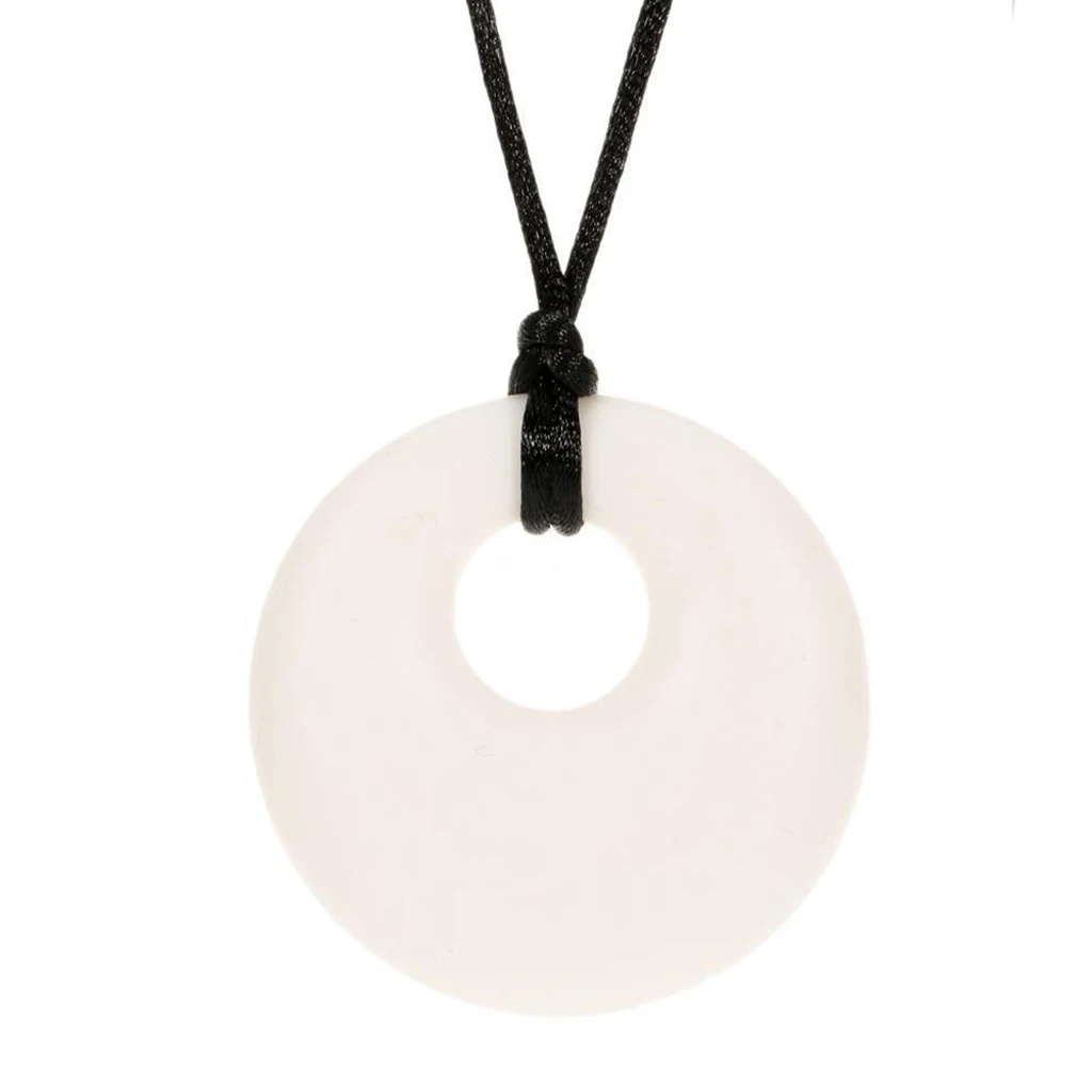 Silicone Teething Nursing Breastfeeding Necklace Chewing for Infant Toddlers Baby Teether Soother Toy 9Colors