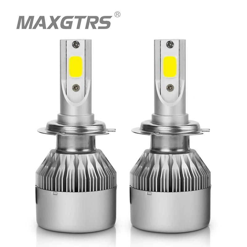 2x H1 H3 H7 H8 H11 9005 9006 HB4 HB3 881 COB Led 72W фары для Габаритные огни DRL фар преобразования дальнего света 6000K 3000K