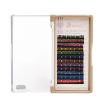 12 цветов, блестящие индивидуальные норковые ресницы для наращивания, толщина 0,15, 10 мм, 12 мм, 14 мм, накладные ресницы