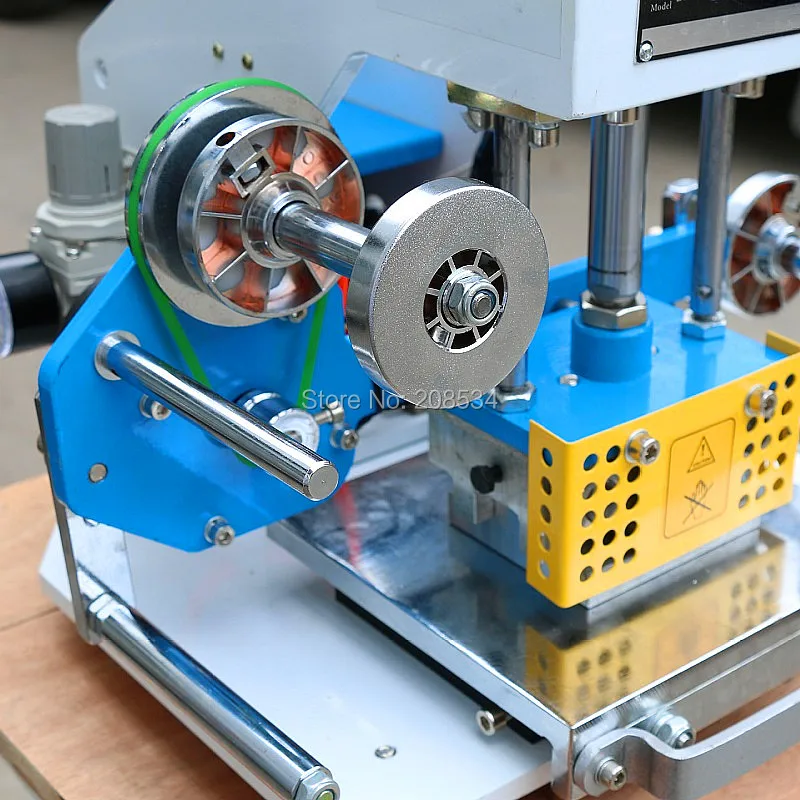 Hot stamping machine factory direct pneumatic bronzing machine steel stamp indentation leather trademark business card bronzing