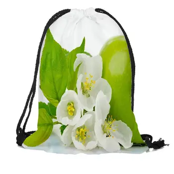 

Custom Apple Drawstring Bag Silk Soft Bag Large Sapacity Custom Logo Printing Backpack More Size