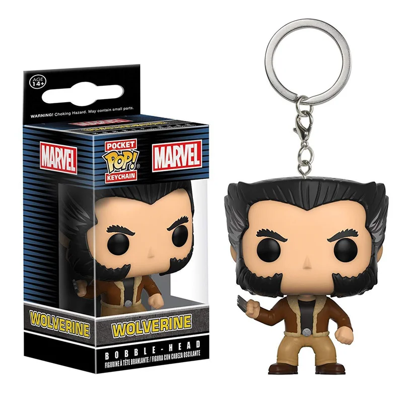 

FUNKO POP Pocket Pop Keychain Wolverine Action Figure Collection Model Toy Gift