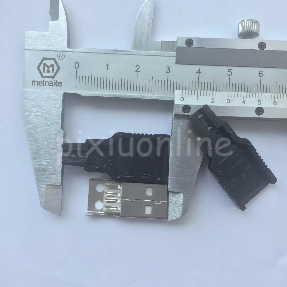 10 шт. G41Y USB Мужской 4Pin тип разъем с пластиковой крышкой для подключения данных интерфейс зарядки в потере США