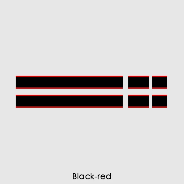 Автомобильный Стайлинг капота в полоску наклейка багажник Задняя крышка двигателя виниловая наклейка s для Mini Cooper R56 R57 F55 F56 аксессуары - Название цвета: Black-Red