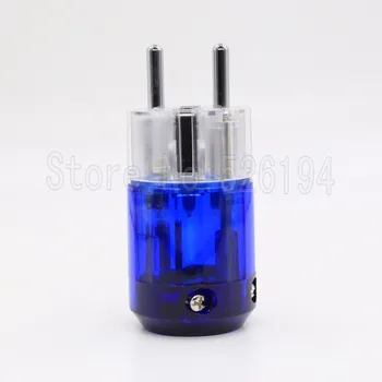 

one pieces EU SCHUKO Rhodium Plated P-037E Schuko Power Connector plug Audio