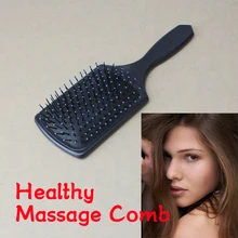 Волосы, кожа головы Массажная расческа щетина и нейлон для женщин влажная кудрявая Расчёска, облегчающая Расчесывание Волос для салонов парикмахерские инструменты для укладки-5