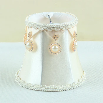 

modern light lamps with pink fabric lamp shades, Chandelier Mini Lamp Shade, Clip On