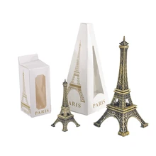 Home Desk Decoration 8/15cm Paris Eiffel Tower Figurine Statue Vintage Decor Model Art Crafts Creative Gifts Souvenir Brown