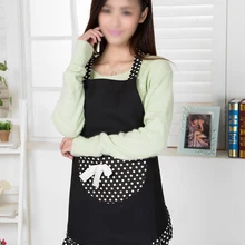 PHFU Hanerdun женский Фартук женский милый фартук причудливая горничная набор фартук, черный бант фартук с карманом