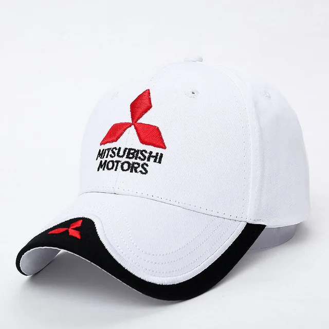 

2019 New 3D Mitsubishi Hat Cap Car logo MOTO GP Racing F1 Baseball Cap Hat Adjustable Casual Trucket Hat