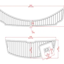 2008-2012 морской луч 185 спортивная площадка для плавания 1/" 6 мм EVA тик настил пол