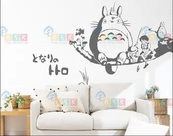 

Totoro Wall Decal Vinyl Wall Stickers Decal Decor Home Decorative Decoration Anime Totoro Car Sticker