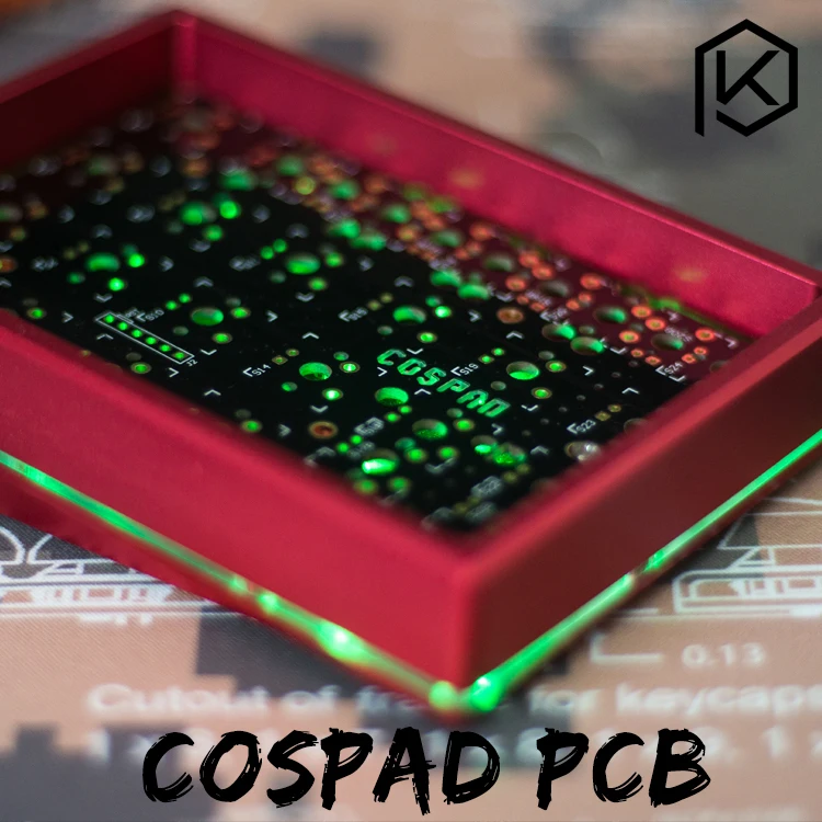  cospad Custom Mechanical Keyboard Kit up tp 24 keys Supports TKG-TOOLS Underglow RGB PCB 20% progra