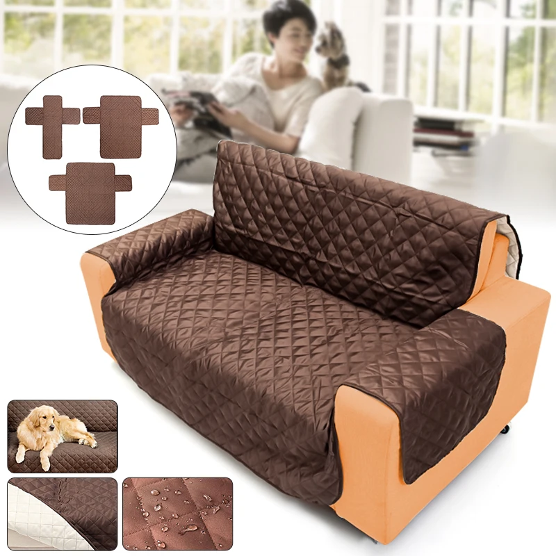 

Waterproof Quilted Sofa Cover for Dog Pets Living Room Armchair Sofa Towel Lounge Protector Couch Cover 1/2/3 Seater Slipcover