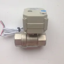 2 варианта DN25 G" Электрический шариковый клапан BSP SS304 мини нормально закрытый мотор приводной клапан AC/DC24V CR202 Кнопка ВКЛ/ВЫКЛ 5 сек