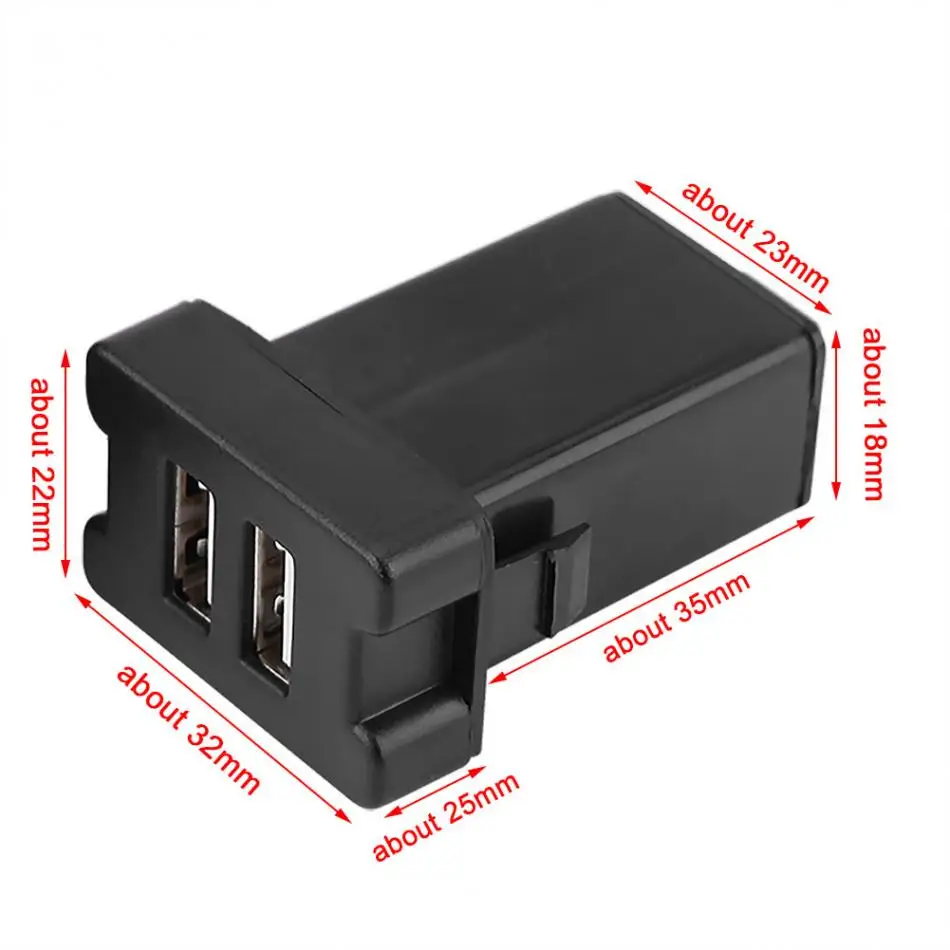 Автомобильное зарядное устройство с двумя usb портами 5 В 3 1 А адаптер для