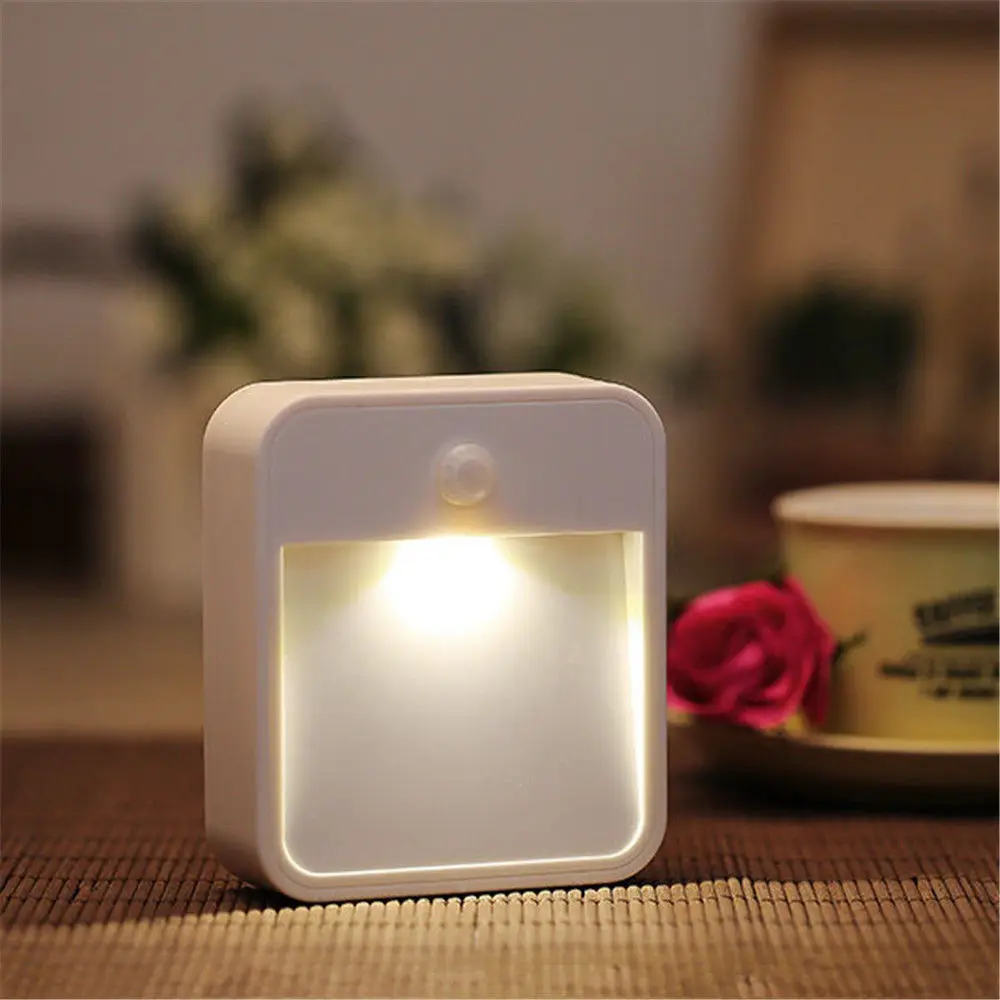 LED Motion Sensor Night Light Smart Detector Night Lamp For Corridor