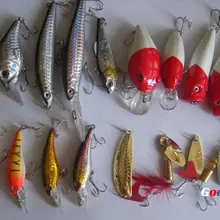 20 шт. рыболовные приманки Поппер блесны-дорожки/снасти крючок оптовик набор, 20 шт./партия