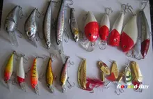 20PCS Fishing lures lure popper spoon Baits/Tackly Hook wholesaler set, 20PCS/Lot