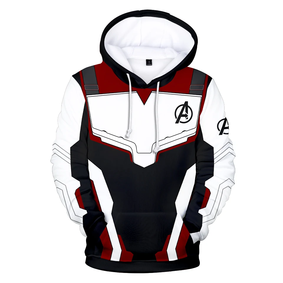 Avengers Endgame Quantum Realm Sweatshirt with hooded Advanced Tech Hoodie Cosplay Costumes 2019 new superhero Iron Man Hoodies