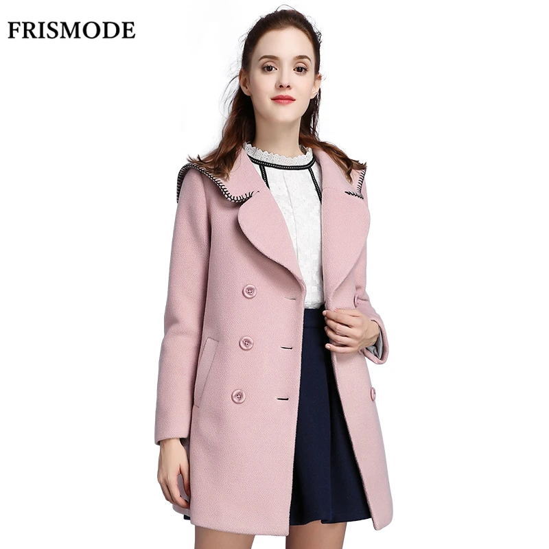 Popular Pink Wool Coat Women-Buy Cheap Pink Wool Coat