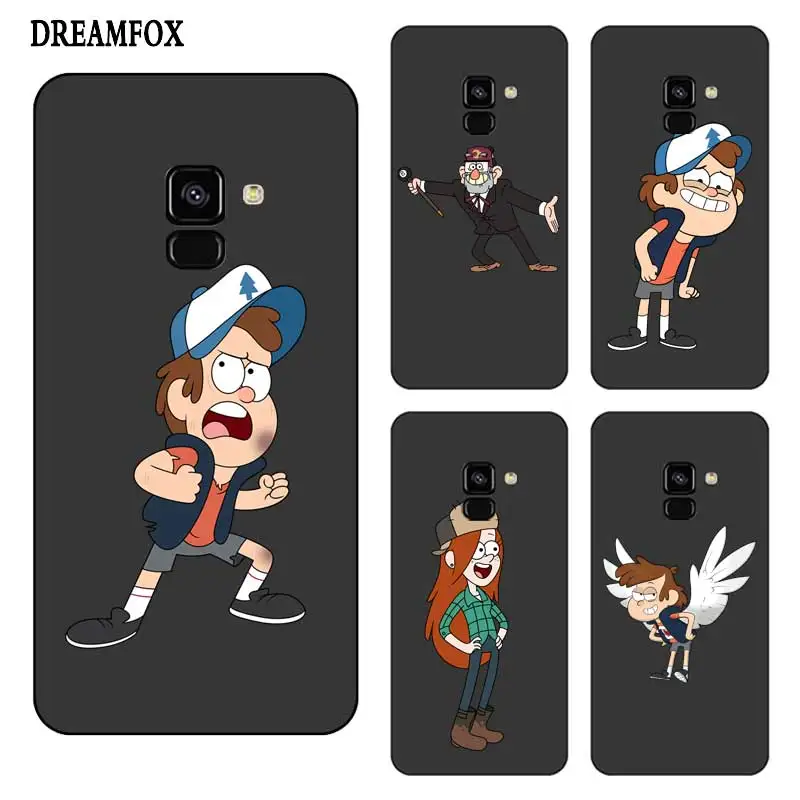 N328 Gravity Falls Cool Black Silicone Case Cover For Samsung Galaxy J2 J3 J4 J5 J6 J7 J8 Pro Plus Prime 2018 2017 |